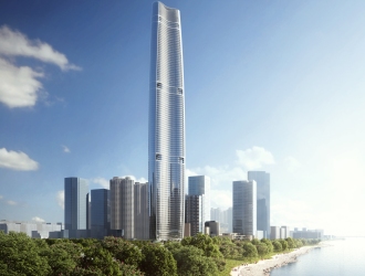 武汉武昌滨江商务区武汉绿地中心详情，打造顶级企业办公